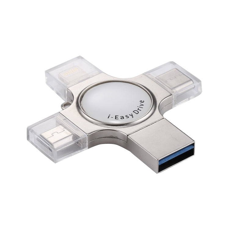 Unidad flash 4 en 1 RQW-11S USB 2.0 de 8 pines, micro USB y USB-C/Tipo-C de 128 GB, RQW-11S Unidad flash 4 en 1 RQW-11S USB 2.0 de 8 pines, micro USB y USB-C/Tipo-C de 128 GB, RQW-11S