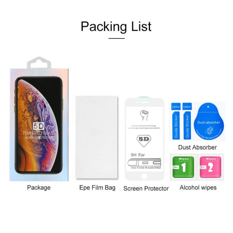 Película de vidrio templado de pantalla completa con pegamento completo blanco 9H 5D para iPhone 7 Plus / 8 Plus, para iPhone 7 Plus (blanco) (1 PC) Película de vidrio templado de pantalla completa con pegamento completo blanco 9H 5D para iPhone 7 Plus / 8 Plus, para iPhone 7 Plus (blanco) (1 PC)