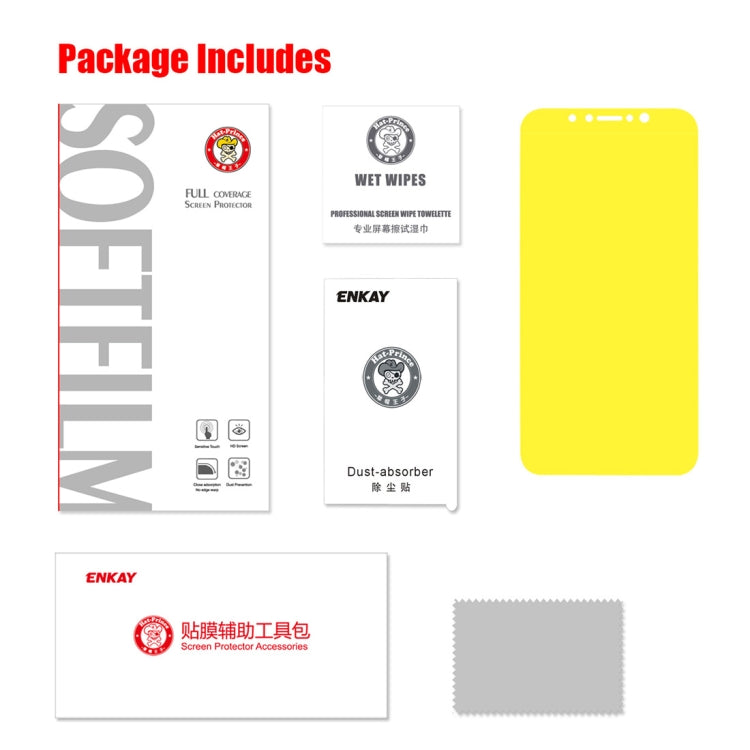 ENKAY Hat-Prince - Protector de pantalla 3D de 0,1 mm, película de hidrogel a prueba de explosiones para iPhone XS, material TPU+TPE+PET, iPhone XS ENKAY Hat-Prince - Protector de pantalla 3D de 0,1 mm, película de hidrogel a prueba de explosiones para iPhone XS, material TPU+TPE+PET, iPhone XS