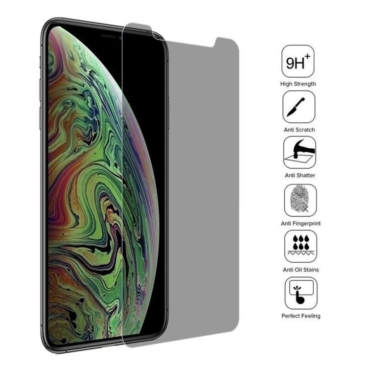 Protector de pantalla de vidrio templado antirreflejo 3D de privacidad 9H para iPhone 11 Pro Max/XS Max, para XS Max Protector de pantalla de vidrio templado antirreflejo 3D de privacidad 9H para iPhone 11 Pro Max/XS Max, para XS Max