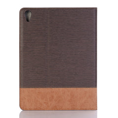 Horizontale Klapphülle aus PU-Leder mit Kreuzstruktur für iPad Air 13 2024 / iPad Pro 12,9 Zoll (2018), mit Halterung & Kartenfächern & Geldbörse, für iPad Air 13 2024 / iPad Pro 12,9 Zoll (2018)