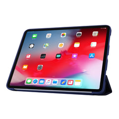 Funda para tableta de cuero sintético y policarbonato con tres pliegues para iPad Pro 11 (2020)