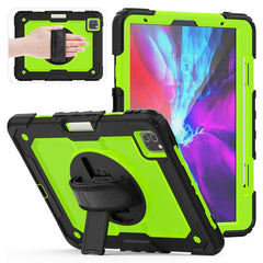 Para iPad Pro de 11 pulgadas (2018) / Pro de 11 pulgadas (2020) Funda protectora de gel de sílice negro a prueba de golpes + PC colorida con soporte, correa para el hombro, correa para la mano y ranura para bolígrafo, iPad Pro de 11 pulgadas (2018)