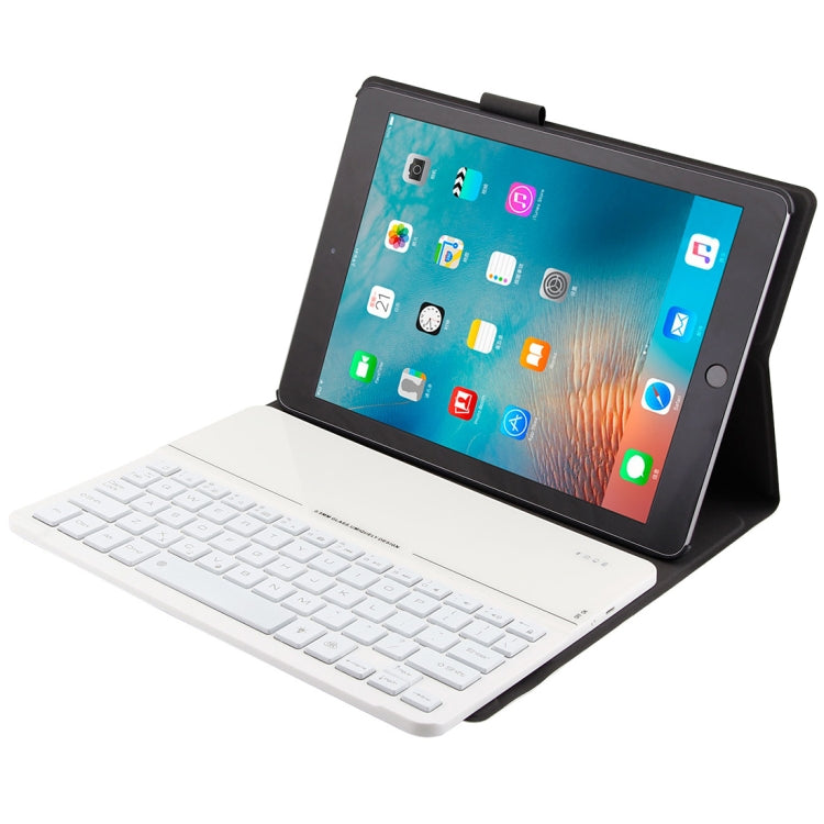 FT2068D For iPad Air 2 & Air 1 / Pro 9.7 inch & 2017 iPad & 2018 iPad Backlight Version Lambskin Texture Detachable Tempered Glass Bluetooth Keyboard Leather Tablet Case with Pen Slot & Stand Function FT2068D For iPad Air 2 & Air 1 / Pro 9.7 inch & 2017 iPad & 2018 iPad Backlight Version Lambskin Texture Detachable Tempered Glass Bluetooth Keyboard Leather Tablet Case with Pen Slot & Stand Function