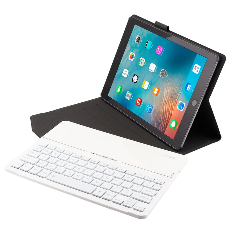 FT2068D For iPad Air 2 & Air 1 / Pro 9.7 inch & 2017 iPad & 2018 iPad Backlight Version Lambskin Texture Detachable Tempered Glass Bluetooth Keyboard Leather Tablet Case with Pen Slot & Stand Function FT2068D For iPad Air 2 & Air 1 / Pro 9.7 inch & 2017 iPad & 2018 iPad Backlight Version Lambskin Texture Detachable Tempered Glass Bluetooth Keyboard Leather Tablet Case with Pen Slot & Stand Function