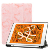 Horizontale Klapphülle aus Leder mit Marmorstrukturmuster für iPad Air 2019 10,5 Zoll, mit dreifach klappbarem Halter & Stiftschlitz & Schlaf-/Weckfunktion, für iPad Air 2019 10,5 Zoll