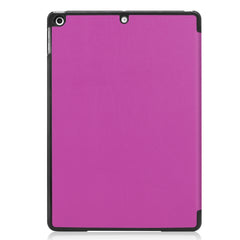 For iPad 10.2 Custer Texture Horizontal Flip Smart PU Leather Case with Sleep / Wake-up Function & Three-folding Holder, For iPad 10.2