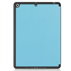 For iPad 10.2 2021 / 2020 / 2019 Custer Texture Horizontal Flip Smart TPU Leather Case with Sleep / Wake-up Function & Three-folding Holder & Pen Slot, For iPad 10.2