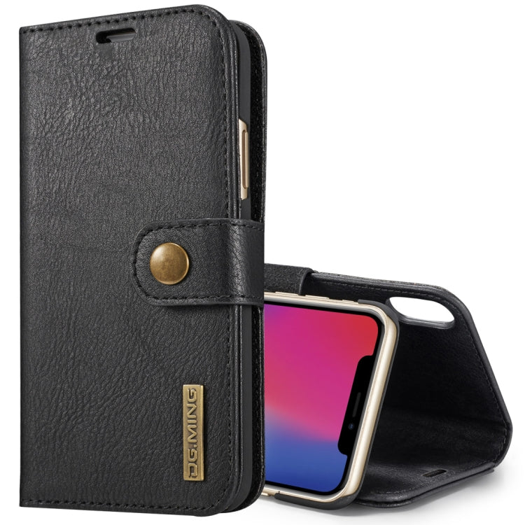 Für iPhone X / XS DG.MING Crazy Horse Texture Horizontal Flip Abnehmbare magnetische Schutzhülle mit Halter & Kartenfächern & Geldbörse, iPhone X, Für X, iPhone X Für iPhone X / XS DG.MING Crazy Horse Texture Horizontal Flip Abnehmbare magnetische Schutzhülle mit Halter & Kartenfächern & Geldbörse, iPhone X, Für X, iPhone X
