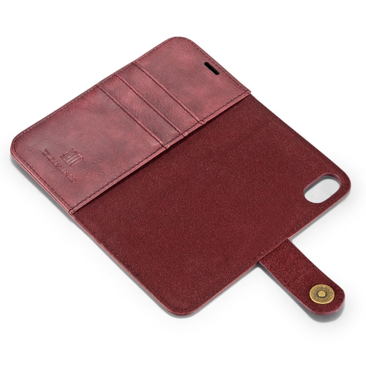 Für iPhone X / XS DG.MING Crazy Horse Texture Horizontal Flip Abnehmbare magnetische Schutzhülle mit Halter & Kartenfächern & Geldbörse, iPhone X, Für X, iPhone X Für iPhone X / XS DG.MING Crazy Horse Texture Horizontal Flip Abnehmbare magnetische Schutzhülle mit Halter & Kartenfächern & Geldbörse, iPhone X, Für X, iPhone X