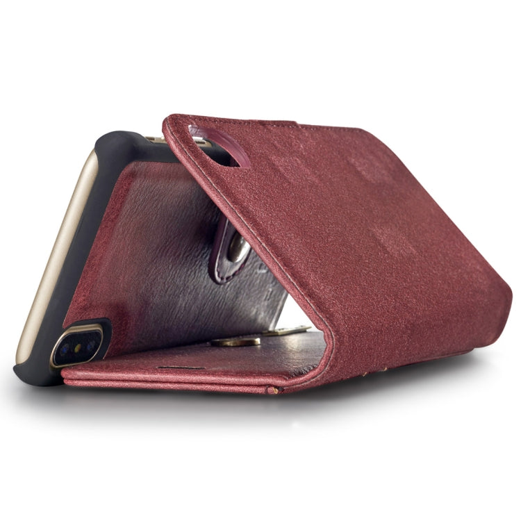 Für iPhone X / XS DG.MING Crazy Horse Texture Horizontal Flip Abnehmbare magnetische Schutzhülle mit Halter & Kartenfächern & Geldbörse, iPhone X, Für X, iPhone X Für iPhone X / XS DG.MING Crazy Horse Texture Horizontal Flip Abnehmbare magnetische Schutzhülle mit Halter & Kartenfächern & Geldbörse, iPhone X, Für X, iPhone X