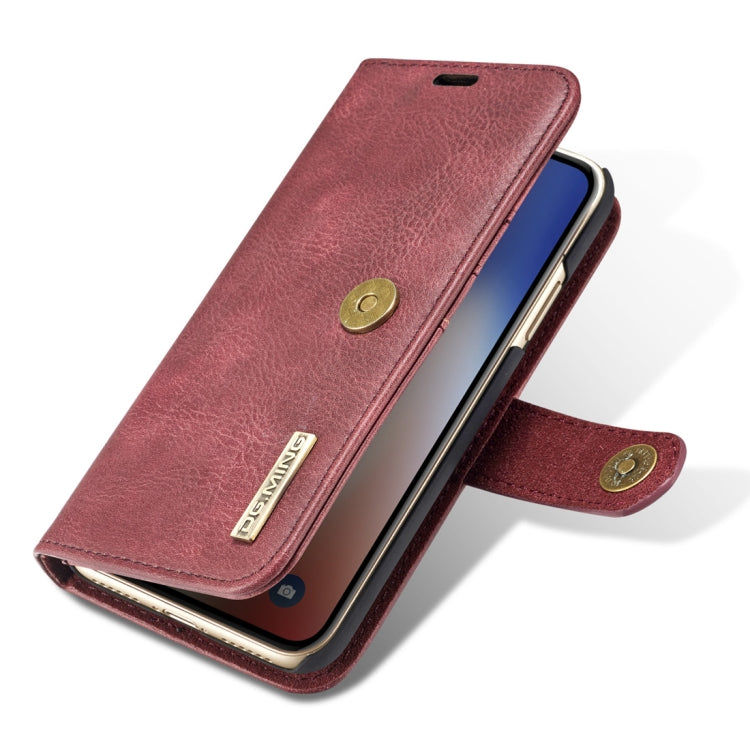 Für iPhone X / XS DG.MING Crazy Horse Texture Horizontal Flip Abnehmbare magnetische Schutzhülle mit Halter & Kartenfächern & Geldbörse, iPhone X, Für X, iPhone X Für iPhone X / XS DG.MING Crazy Horse Texture Horizontal Flip Abnehmbare magnetische Schutzhülle mit Halter & Kartenfächern & Geldbörse, iPhone X, Für X, iPhone X