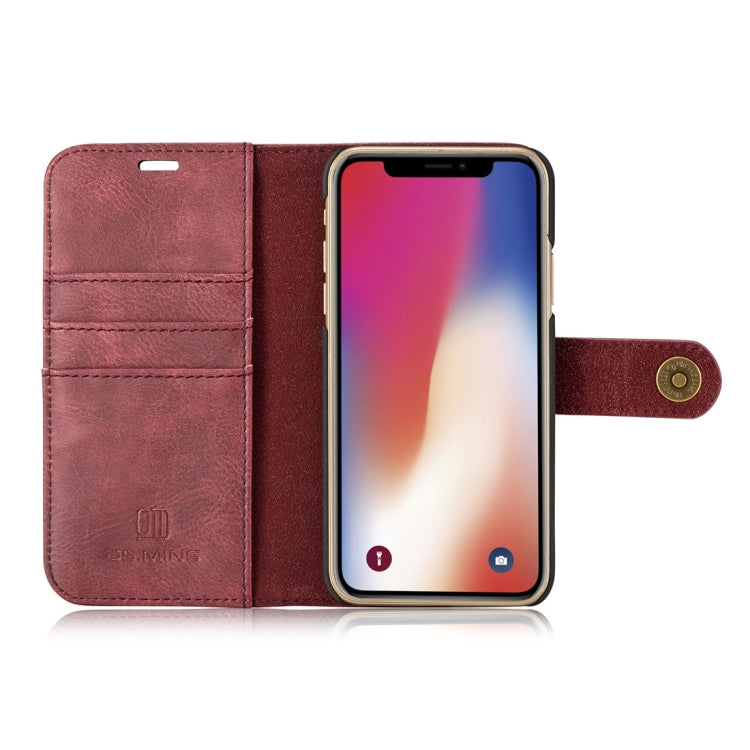 Für iPhone X / XS DG.MING Crazy Horse Texture Horizontal Flip Abnehmbare magnetische Schutzhülle mit Halter & Kartenfächern & Geldbörse, iPhone X, Für X, iPhone X Für iPhone X / XS DG.MING Crazy Horse Texture Horizontal Flip Abnehmbare magnetische Schutzhülle mit Halter & Kartenfächern & Geldbörse, iPhone X, Für X, iPhone X