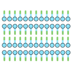 100 PCS Front Camera (Small) Sponge Foam Slice Pads for iPhone X, For iPhone X (Small)