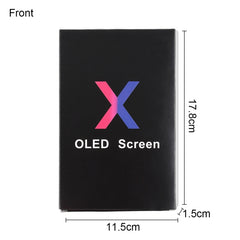 50 PCS Cardboard Packaging Black Box for iPhone X LCD Screen, Packaging Box for X OLED