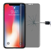Para iPhone X 0,3 mm 9H Dureza de superficie 3D Privacidad Antirreflejo Protector de pantalla de vidrio templado No pantalla completa, para X