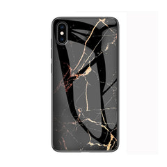 For iPhone XS Max Marble Glass Protective Case, For iPhone XS Max