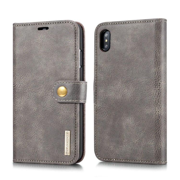 Für iPhone XS Max DG.MING Crazy Horse Texture Flip Abnehmbare magnetische Lederhülle mit Halter & Kartenfächern & Geldbörse, iPhone XS Max, Für iPhone XS Max Für iPhone XS Max DG.MING Crazy Horse Texture Flip Abnehmbare magnetische Lederhülle mit Halter & Kartenfächern & Geldbörse, iPhone XS Max, Für iPhone XS Max