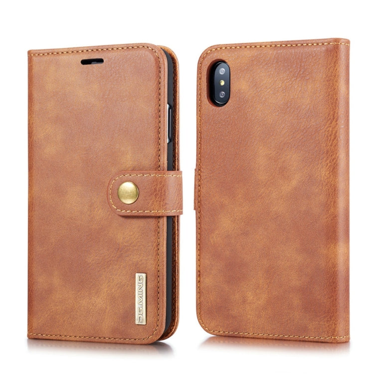 Für iPhone XS Max DG.MING Crazy Horse Texture Flip Abnehmbare magnetische Lederhülle mit Halter & Kartenfächern & Geldbörse, iPhone XS Max, Für iPhone XS Max