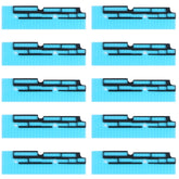 10 Sets Mainboard FPC Connector Sponge Foam Pads for iPhone XS Max, For iPhone XS Max