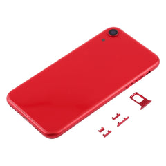 Carcasa trasera con lente de cámara, bandeja para tarjeta SIM y teclas laterales para iPhone XR, para iPhone XR (con teclas laterales)