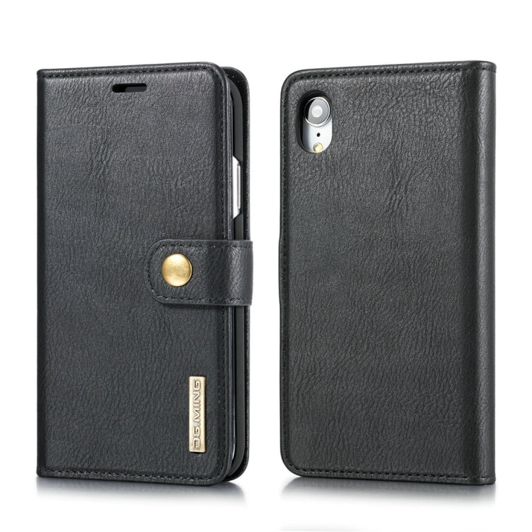 Für iPhone XR DG.MING Crazy Horse Texture Flip Abnehmbare magnetische Lederhülle mit Halter & Kartenfächern & Geldbörse, Für iPhone XR, iPhone XR Für iPhone XR DG.MING Crazy Horse Texture Flip Abnehmbare magnetische Lederhülle mit Halter & Kartenfächern & Geldbörse, Für iPhone XR, iPhone XR