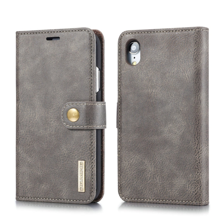 Für iPhone XR DG.MING Crazy Horse Texture Flip Abnehmbare magnetische Lederhülle mit Halter & Kartenfächern & Geldbörse, Für iPhone XR, iPhone XR Für iPhone XR DG.MING Crazy Horse Texture Flip Abnehmbare magnetische Lederhülle mit Halter & Kartenfächern & Geldbörse, Für iPhone XR, iPhone XR