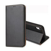 For iPhone XR Dermis Texture PU Horizontal Flip Leather Case with Holder & Card Slots & Wallet