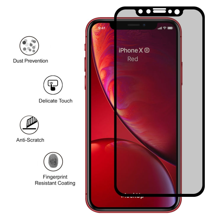 For iPhone 11 / XR ENKAY Hat-Prince 0.26mm 9H 6D Privacy Anti-glare Full Screen Tempered Glass Film, iPhone XR For iPhone 11 / XR ENKAY Hat-Prince 0.26mm 9H 6D Privacy Anti-glare Full Screen Tempered Glass Film, iPhone XR