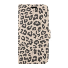 For iPhone XS Leopard Pattern Horizontal Flip Leather Case with Holder & Card Slots