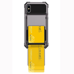 For iPhone X / XS Shockproof TPU + PC Protective Case with Card Slot