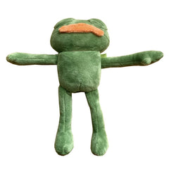 Funda protectora para auriculares AirPods 1/2 con forma de rana triste de peluche y gancho