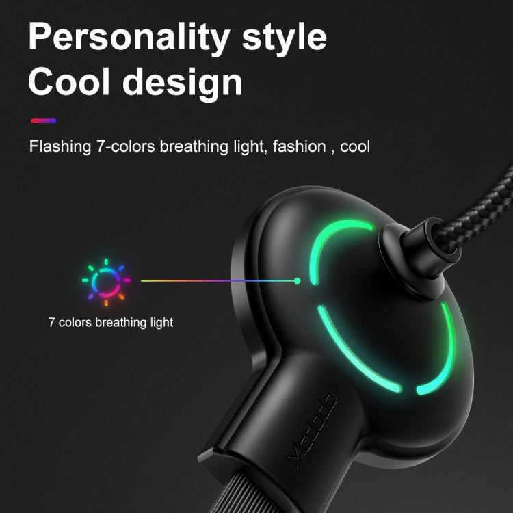 Mcdodo CA-5950 Razer Series 180 Degree Elbow Design Gaming 8 Pin to USB Cable with 7 Colors Breathing Light, Length: 1.2m Mcdodo CA-5950 Razer Series 180 Degree Elbow Design Gaming 8 Pin to USB Cable with 7 Colors Breathing Light, Length: 1.2m