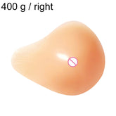 AS6 Spiral Shape Postoperative Rehabilitation Fake Breasts Silicone Breast Pad Nipple Cover 400g/Right