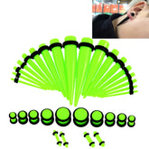36PCS Unisex Acrylic Ear Expansion Ear Extender 14G-00G Accessories Set