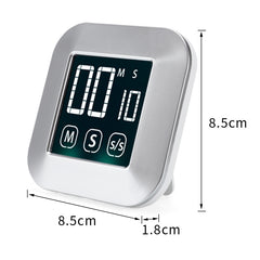 TS-83 Touch Timer Alarm Clock Kitchen Food LCD Large Screen Countdown Electronic Reminder, TS-83