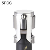 5 PCS Novel Stainless Steel Champagne Wine Bottle Stopper, 5 PCS Wine Bottle Stopper