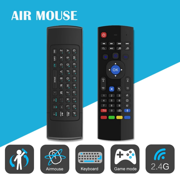MX3-M Air Mouse Wireless 2.4G Remote Control Keyboard with Microphone for Android TV Box / Mini PC, Air Mouse with Mic MX3-M Air Mouse Wireless 2.4G Remote Control Keyboard with Microphone for Android TV Box / Mini PC, Air Mouse with Mic