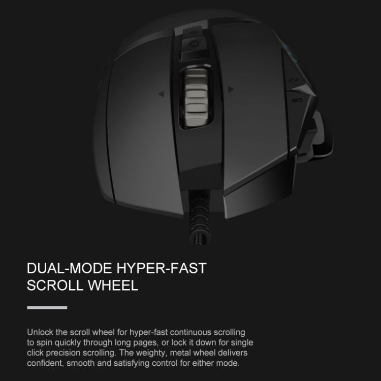 Logitech G502 HERO Wired Gaming Mouse with 11 Buttons, Length: 2.1m Logitech G502 HERO Wired Gaming Mouse with 11 Buttons, Length: 2.1m