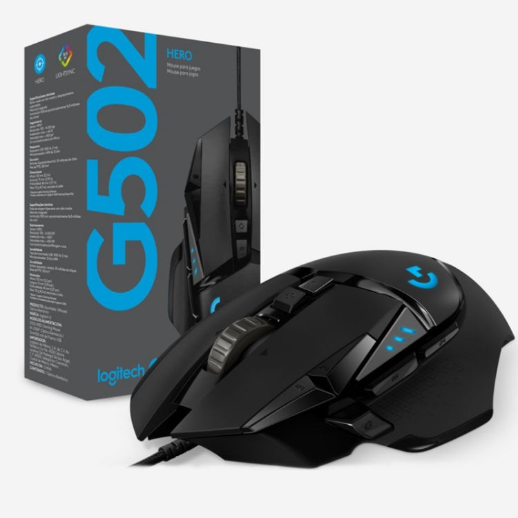 Logitech G502 HERO Wired Gaming Mouse with 11 Buttons, Length: 2.1m Logitech G502 HERO Wired Gaming Mouse with 11 Buttons, Length: 2.1m