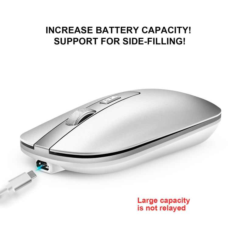 HXSJ M30 Rechargeable Wireless Mouse Metal Wheel Mute 2.4G Office Mouse 500 mAh Built-in Battery HXSJ M30 Rechargeable Wireless Mouse Metal Wheel Mute 2.4G Office Mouse 500 mAh Built-in Battery