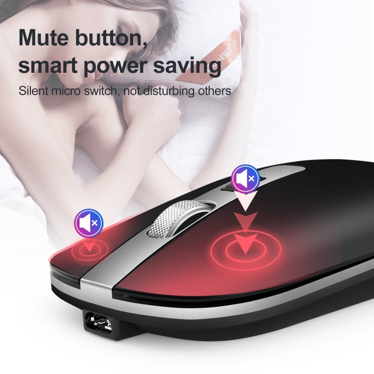 HXSJ M30 Rechargeable Wireless Mouse Metal Wheel Mute 2.4G Office Mouse 500 mAh Built-in Battery HXSJ M30 Rechargeable Wireless Mouse Metal Wheel Mute 2.4G Office Mouse 500 mAh Built-in Battery