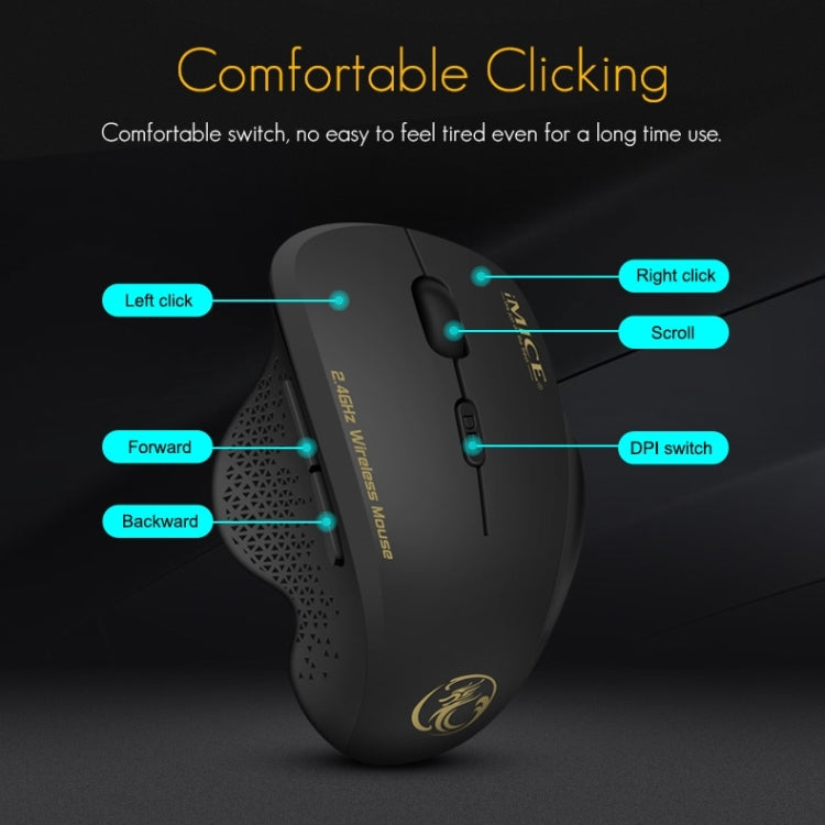 Ratón inalámbrico iMICE G6 de 2,4 G para oficina, ratón para juegos con 6 botones Ratón inalámbrico iMICE G6 de 2,4 G para oficina, ratón para juegos con 6 botones