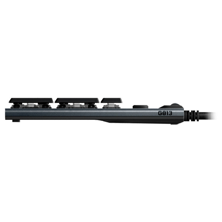 Logitech G813 RGB Mechanical Wired Gaming Keyboard (GL-Linear), Length: 1.8m, G813 Logitech G813 RGB Mechanical Wired Gaming Keyboard (GL-Linear), Length: 1.8m, G813