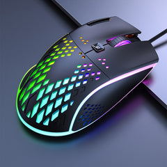 Ratón para juegos iMICE T97 con luz LED RGB, USB, 7 botones, 7200 DPI, con cable
