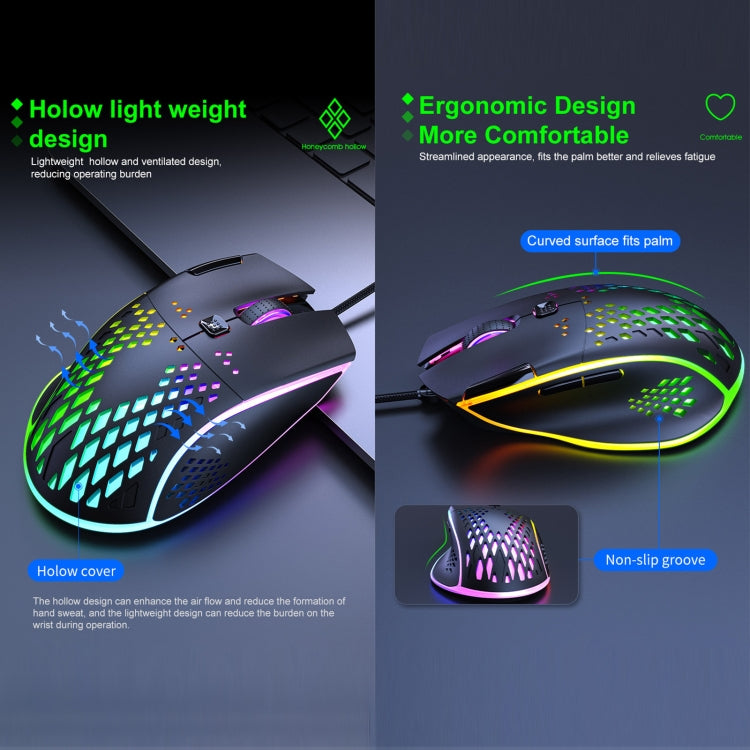 Ratón para juegos iMICE T97 con luz LED RGB, USB, 7 botones, 7200 DPI, con cable Ratón para juegos iMICE T97 con luz LED RGB, USB, 7 botones, 7200 DPI, con cable