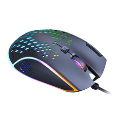 Ratón para juegos iMICE T97 con luz LED RGB, USB, 7 botones, 7200 DPI, con cable