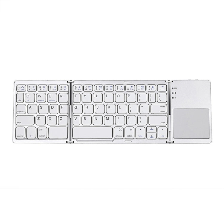 B033 Rechargeable 3-Folding 64 Keys Bluetooth Wireless Keyboard with Touchpad B033 Rechargeable 3-Folding 64 Keys Bluetooth Wireless Keyboard with Touchpad