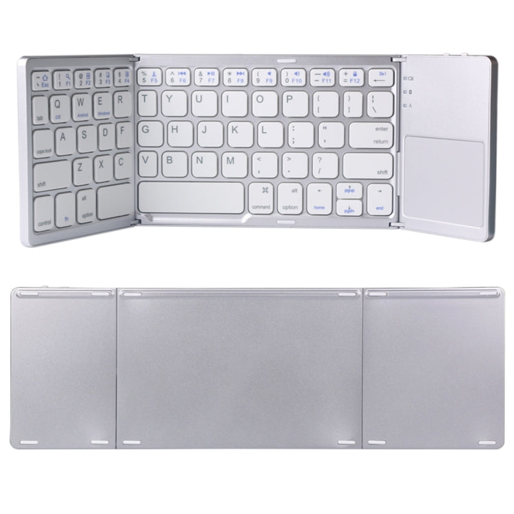 B033 Rechargeable 3-Folding 64 Keys Bluetooth Wireless Keyboard with Touchpad B033 Rechargeable 3-Folding 64 Keys Bluetooth Wireless Keyboard with Touchpad