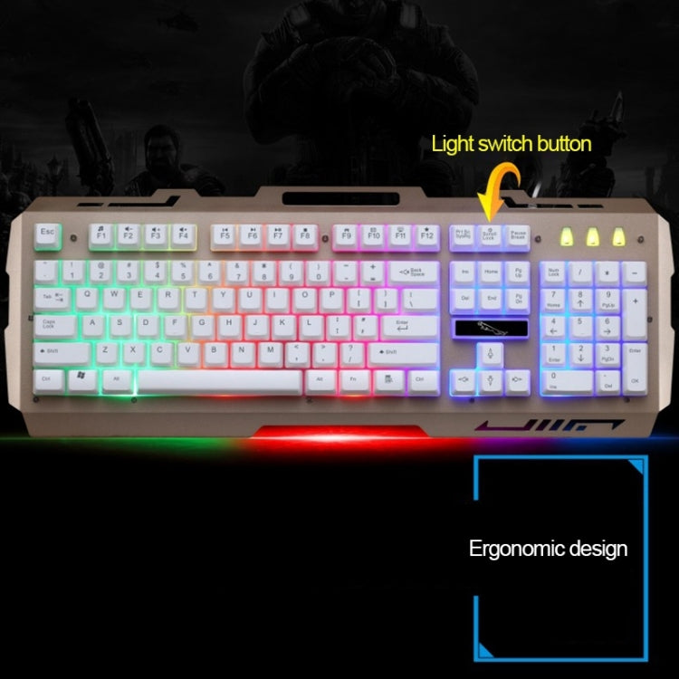 Chasing Leopard G700 USB RGB Backlight Wired Optical Gaming Mouse and Keyboard Set, Keyboard Cable Length: 1.35m, Mouse Cable Length: 1.3m Chasing Leopard G700 USB RGB Backlight Wired Optical Gaming Mouse and Keyboard Set, Keyboard Cable Length: 1.35m, Mouse Cable Length: 1.3m